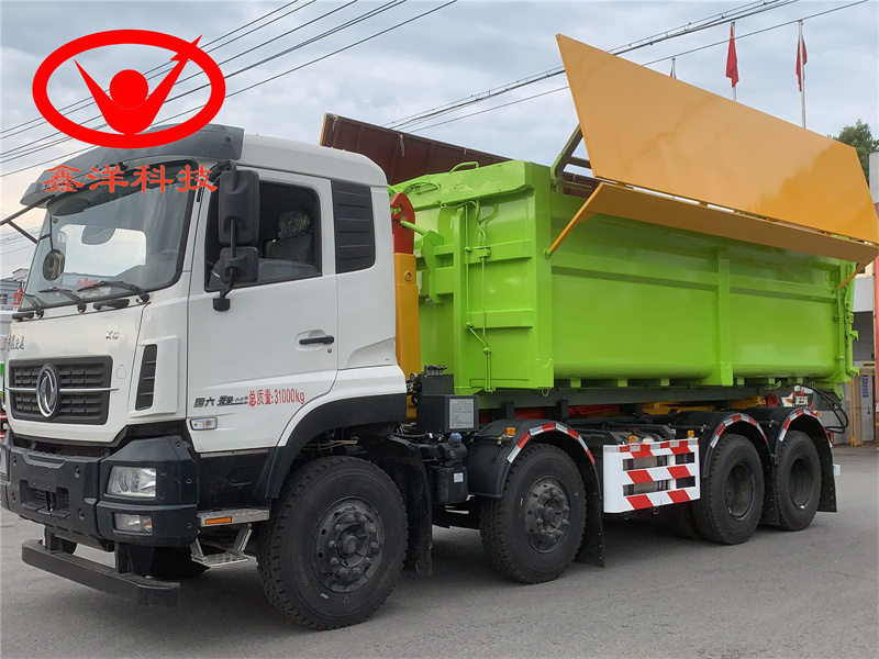 31噸東風(fēng)天龍勾臂垃圾車短軸